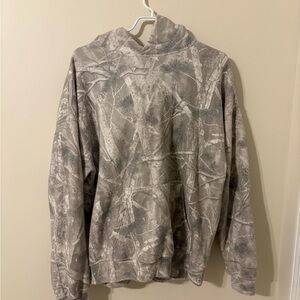 Abercrombie & Fitch Gray Taupe Camouflage Hoodie